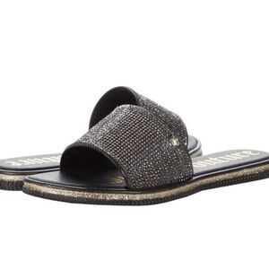Juicy Couture Black Yippy Sandals Size 7